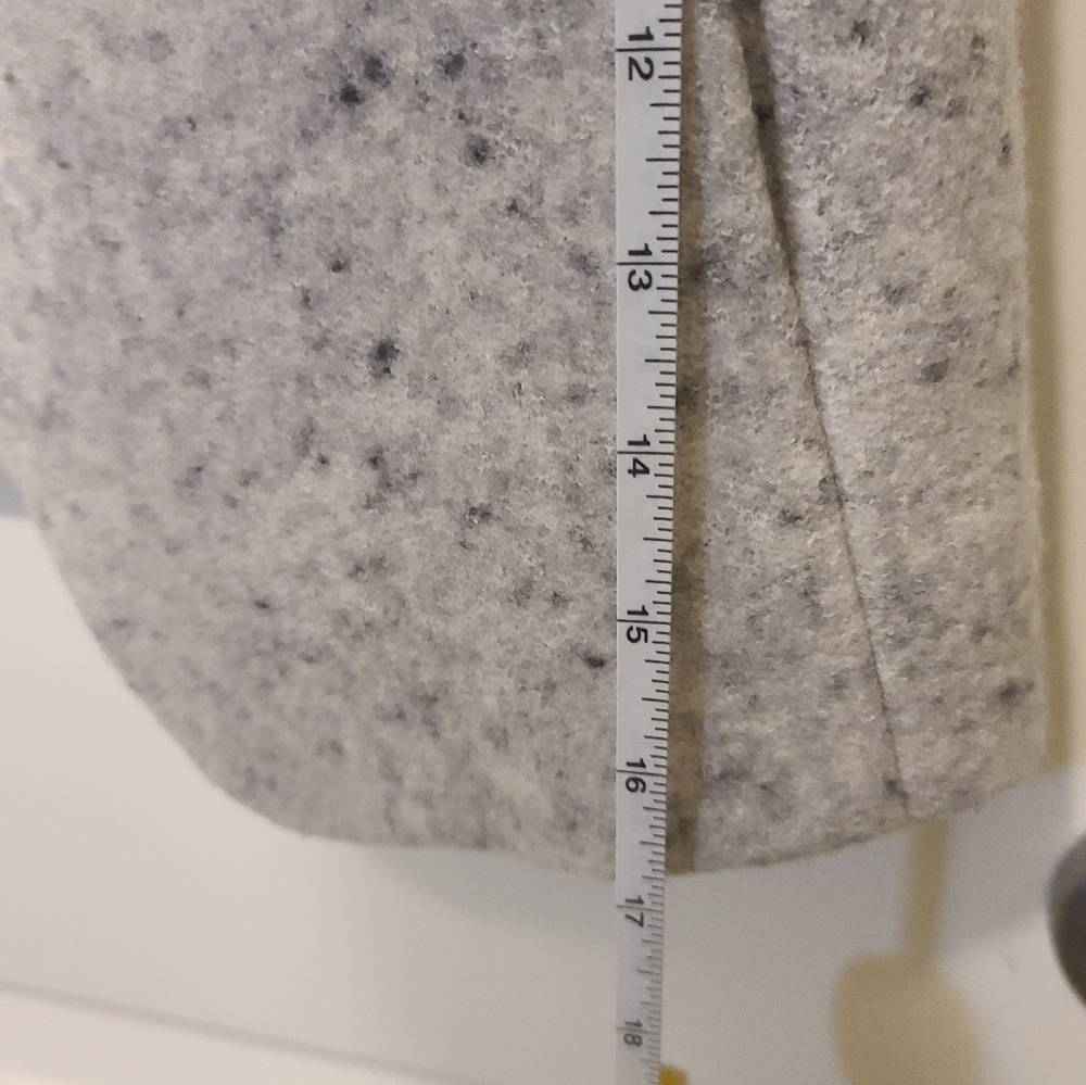 Club Monaco Wool Blend Tweed Open- Front Vest Gray Specked Size XS - Picture 13 of 13